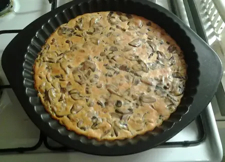 Quiche sans pâte au lard fumé