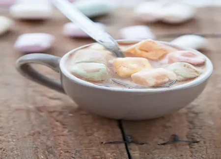 Chocolat chaud aux marshmallows