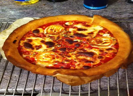 Tarte au chèvre et mozzarella