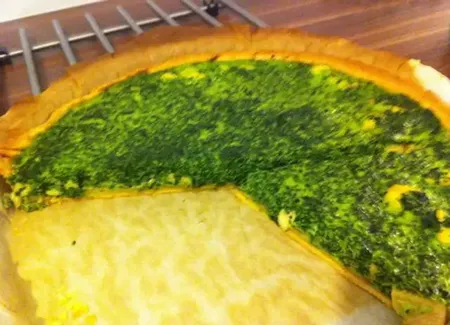 Tarte au poulet et épinards
