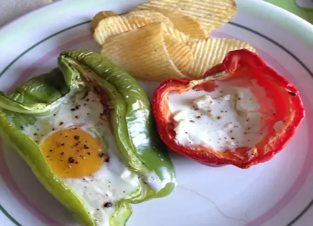 Poivron à l'oeuf
