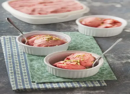 Sorbet à la rhubarbe