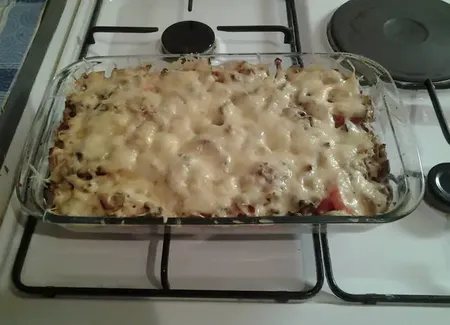Gratin de tomates à la viande
