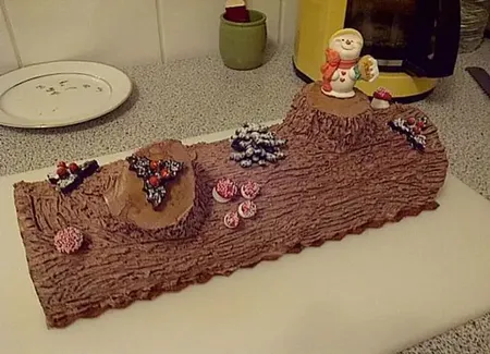 Bûche à la crème au beurre légère