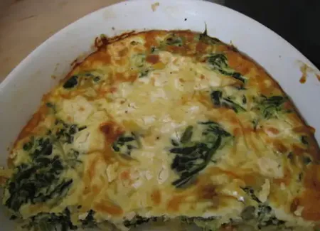 Flan d'épinards au chèvre