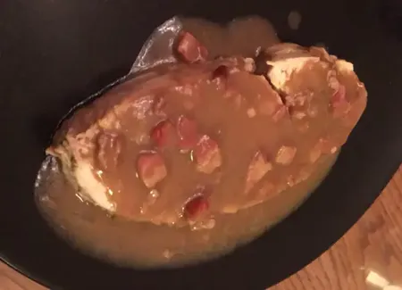 Filet de dinde, sauce moutarde et vinaigre balsamique