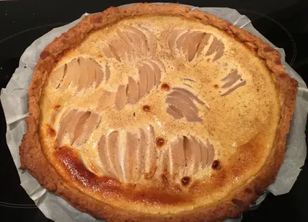Tarte normande poires cannelle