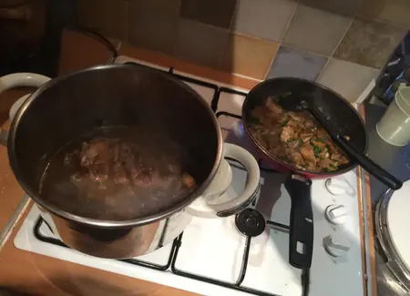 Ris de veau aux cèpes de dordogne