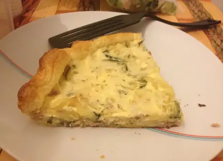Quiche courgette et thon