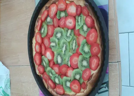 Tarte fraises kiwis à ma façon