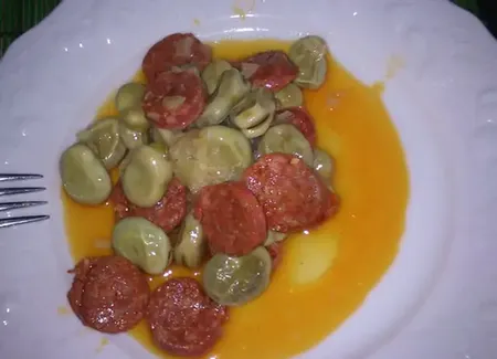 Fèves au chorizo rapide