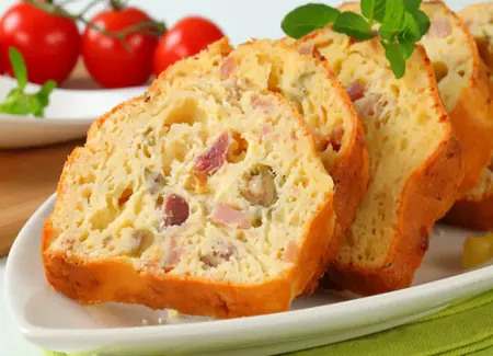 Cake jambon olives sans gluten