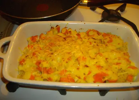 Gratin de quinoa au surimi