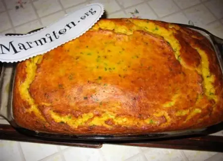 Gratin de potiron, brandade de morue et surimi