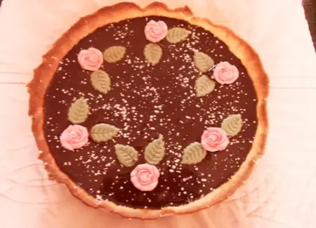 Tarte au nutella fondante