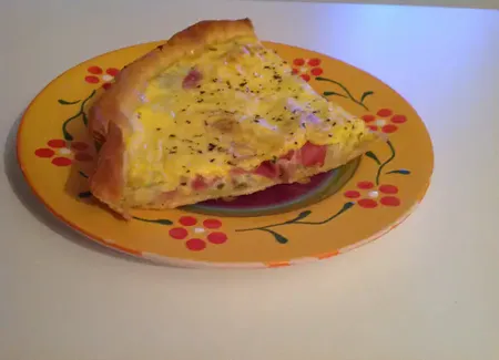 Tarte facile aux poireaux jambon et fromage frais