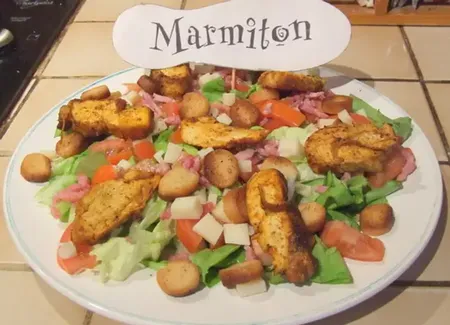 Salade césar au poulet à ma façon