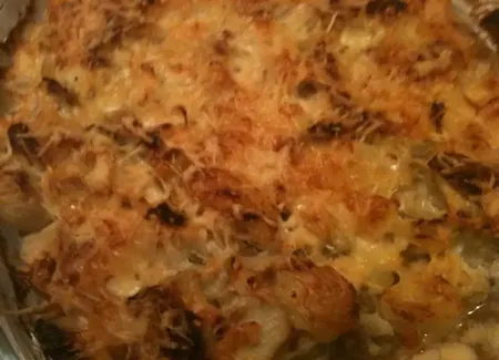 Gratin endives pommes de terre au saumon fumé