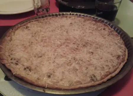 Tarte aux oignons et à la viande