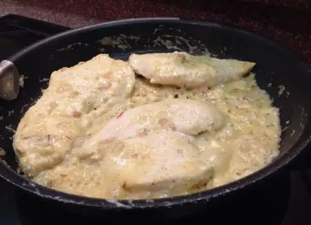 Escalopes de poulet à la moutarde facile