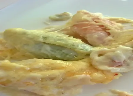 Conchigliones farcies sauce parmesan
