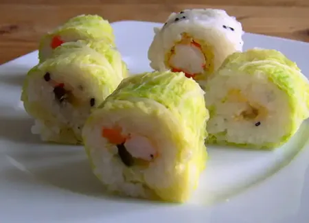 Sushis-chou crevettes paprika