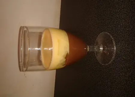 Verrines aux deux chocolats pomme miel