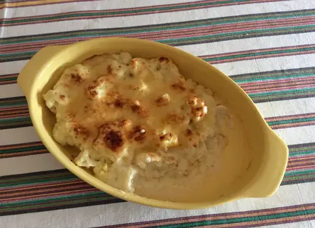 Gratin de chou-fleur franc-comtois