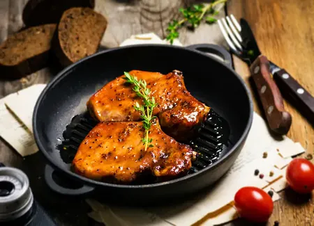 Rôti de porc au miel