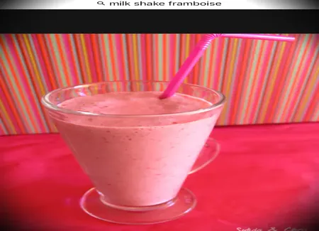 Milkshake framboise facile