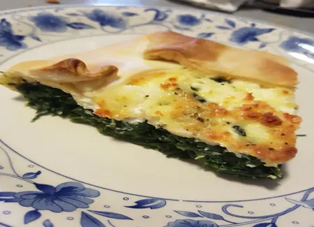 Tarte aux épinards et à la feta -facile et rapide-