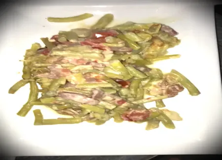 Gratin de haricots beurre de sonia