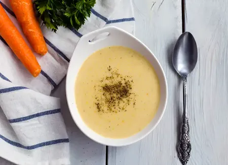 Velouté poireaux carottes et pommes de terre