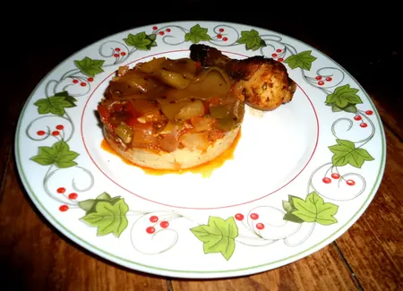 Pyramide de couscous au poulet