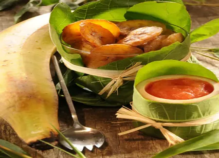 Dip de bananes plantains