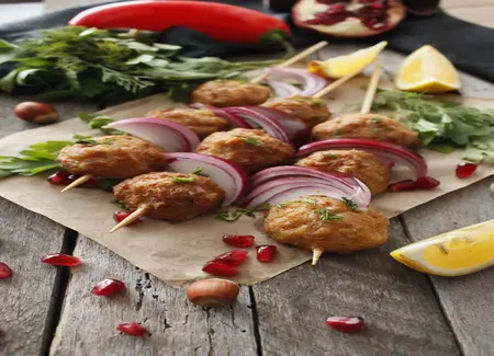 Brochette de boulette de boeuf