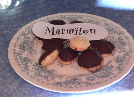 Bouchées macarons choco-amandes