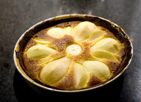 Gâteau au yaourt poires amandes