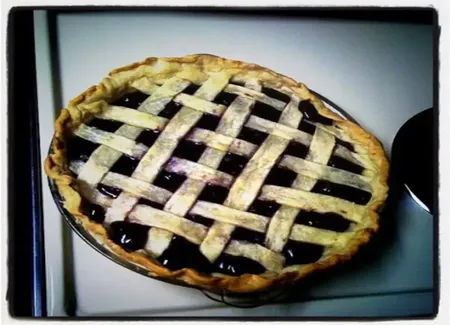 Tarte aux myrtilles et cannelle