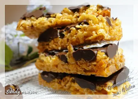 Sundy : barres chocolatées croustillantes sans gluten