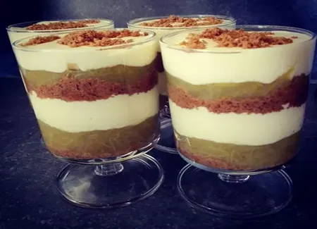 Tiramisu rhubarbe et speculoos