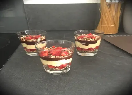 Tiramisu fraises et cookies