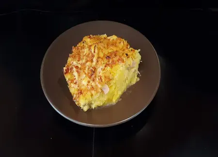 Gratin de courgette 'spaghetti'