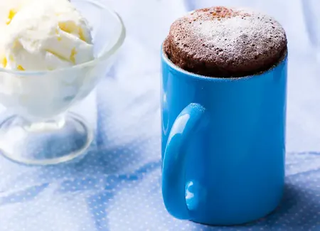 Mug cake au chocolat sans gluten