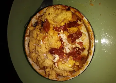 Crumble tomate chèvre léger
