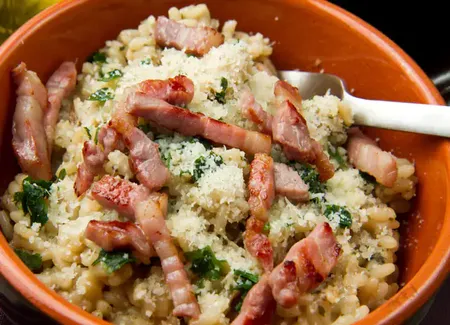 Risotto à la carbonara