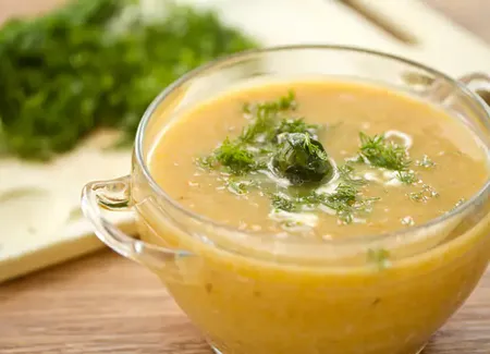 Potage aux choux de bruxelles