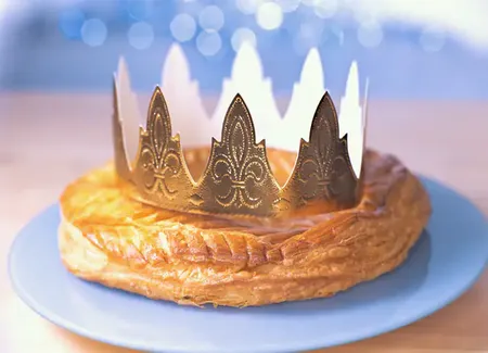 Galette des rois pommes, coco, raisins secs