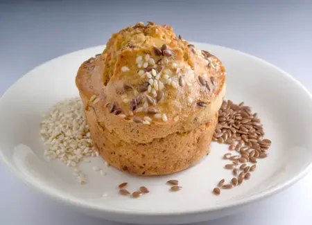 Muffins à l'huile de sésame et graines