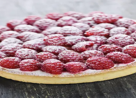 Gâteau aux framboises